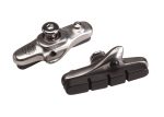 Two Bontrager Road Brake Pad Cartridges – Sleek, black and silver, on a white background.