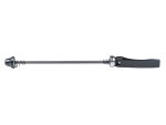 Formula QR-22 External Cam Skewer, black lever, metal axle, on white background.