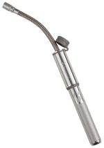 Bontrager Air Support HP Pro S Road Pump with flexible hose and textured handle, on white.