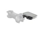 Bontrager Blendr Garmin High Mount: black mount on a transparent stem, Blendr compatible.