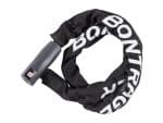 Black Bontrager Pro Keyed Chain Lock with grey lock and bold white lettering.