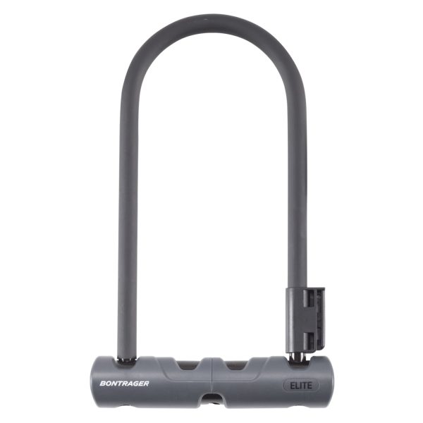 Bontrager Elite Keyed U-Lock features a black round shackle for secure bike protection.