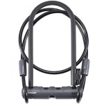 Bontrager Elite Keyed D-Lock with 4' cable for secure bike locking.
