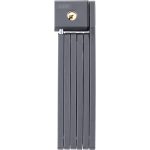 Bontrager Elite Keyed Folding Lock in grey with a top-mounted keyhole.