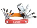 Unior Multi Tools Euro 13: hex and Torx keys, chain breaker, and signature red handle.