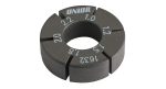 Black Unior Flat Spoke Holding Tool with multiple size markings on top.