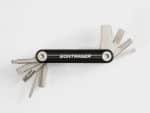 Bontrager BITS Integrated Multi-Tool shown with hex keys extended on a white background.