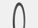 Bontrager AW3 Hard-Case Lite 700x38c bicycle tyre stands upright against a plain white background.