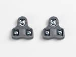 Bontrager Road Clipless 9 Degree Pedal Cleat Set, black with metal screws for road bikes.