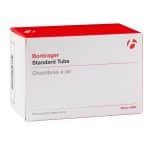 Bontrager Standard Presta Valve Tube, in red/white box, at Clifden Bike Hire, bilingual label.