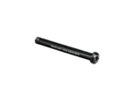 Skewer Bontrager Thru Axle 12x122mm Black Front, ideal for Clifden Bike Hire, on white.