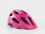 Pink Bontrager Tyro Children's Bike Helmet with multiple vents on a white background.
