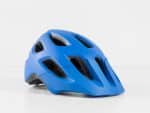 The Bontrager Tyro Youth Bike Helmet is blue with multiple air vents.