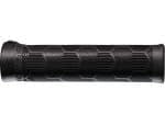 Bontrager XR Trail Comp MTB Grip Set, Battleship Blue, with a textured hexagonal pattern.