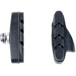 Two Lee Chi Road Brake Pads in black, shown side and front view on a white background.