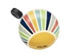 Electra Sun Rays Domed Ringer Bike Bell features colourful stripes and a black side ringer.