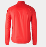 Bontrager Circuit Cycling Rain Jacket, XL, bright red, shown from the back on white background.