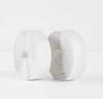 Two Bontrager Perf Line Handlebar Tape Set White rolls stand upright on a plain white surface.