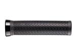 Bontrager XR Elite Grip MTB: black textured handlebar grip with locking ring.