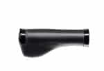 Bontrager Satellite Elite Grip (130mm), black with textured surface, side view.