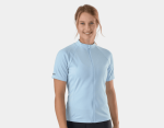 Woman in a Trek Solstice Women's Cycling Jersey, smiling after Clifden Bike Hire adventure.