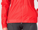 Woman in a Bontrager Circuit Cycling Rain Jacket and shorts, ready for Clifden Bike Hire.